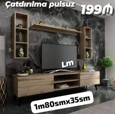 televizor mebel: Yeni, Künc Tv altlığı, Polkalı, Laminat, Azərbaycan