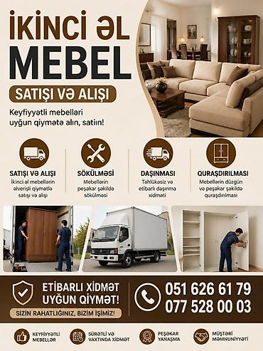 Автоуслуги: Yükdaşıma və İkinci əl mebel xidməti Yükdaşıma: - Ev və ofis köçürmə — 2