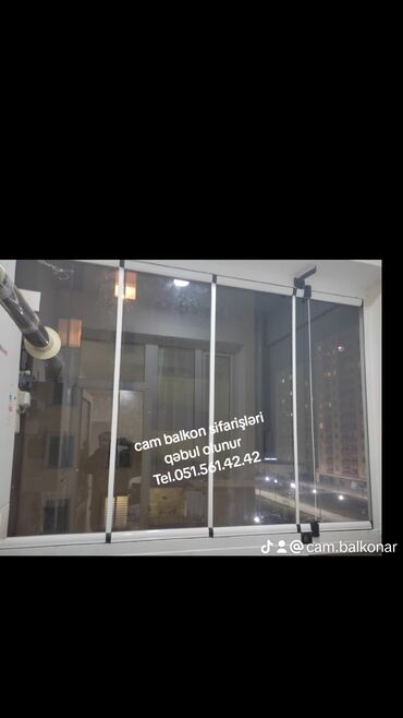 Balkonlar: Cam balkon sifarişləri qəbul olunur çatdırma qurasdirma pulsuzdur — 14