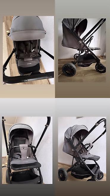 Прогулочная коляска Ining Baby (серый цвет) - Лёгкая и манёвренная at lalafo.kg Прогулочная коляска Ining Baby (серый цвет) - Лёгкая и манёвренная