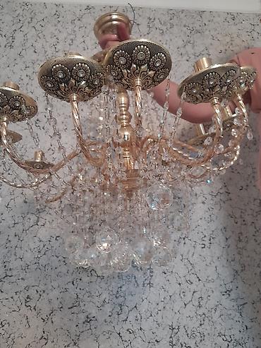 İşıqlandırma: Çılçıraq, 8 lampa, Metal — 1