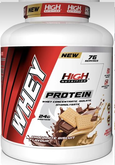İdman qidaları: Whey protein High firmasinin resmi mehsuludu Deyerinden asagi qiymete