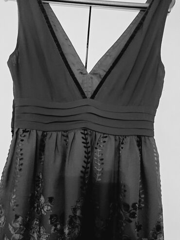 Повседневные платья: Платье чёрное,шифоновое отделка бархат, очень стильное и нарядное