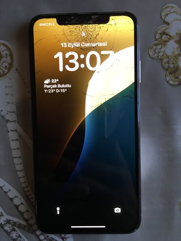 Saturn: IPhone Xs Max, 64 GB, Natural Titanium, Qırıq, Face ID