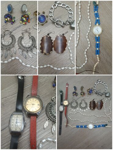 вата бу: Продаю советские женские часы, жемчуг, серьги, браслет, кольцо. Цена