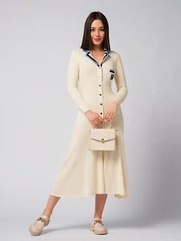lining s: Повседневное платье, Осень-весна, Длинная модель, S, M, L — 2
