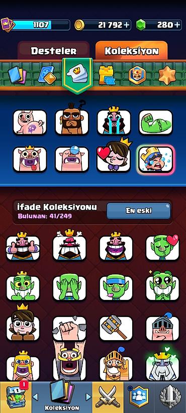 Digər kolleksiyalar: Clash Royale oyun hesabı - Kupa: 5744 (Kupa Yolu, 16. Arena) - Profil — 8