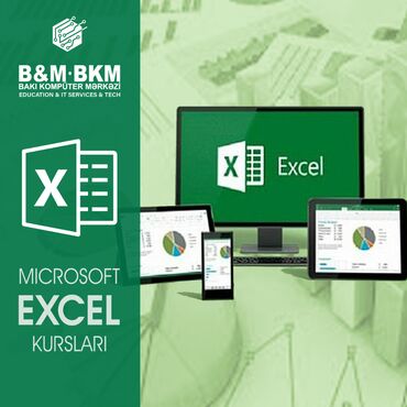 Sürücülük kursları: Kompüter kursu: Microsoft Office, Əyani, Fərdi, Qrup