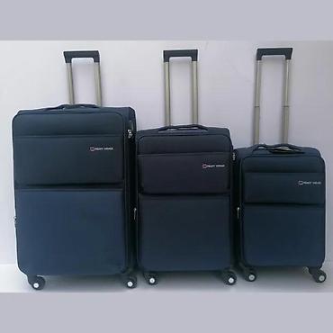 Putni koferi i torbe: Tekstilni koferi na točkićima – set - Materijal: izdržljiva tekstilna — 16