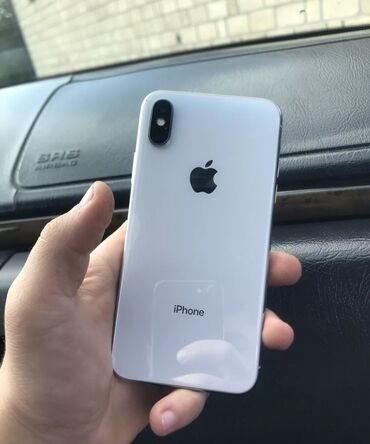 Apple iPhone: IPhone X, 64 GB, Ağ, Face ID