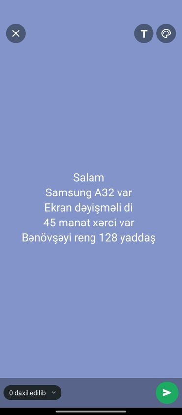 yeni soyducu: Samsung Galaxy A32, 128 GB, rəng - Bənövşəyi