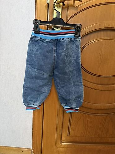 trapez şalvar: Uşaq üçün cins şalvar-şort (kapri) - Ölçü: 10 ay-1 yaş, 128 sm — 2