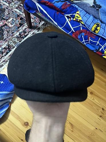 kurtka modelleri kisi: Qara newsboy/kepka şapka - Model: Klassik 8 panelli newsboy — 1