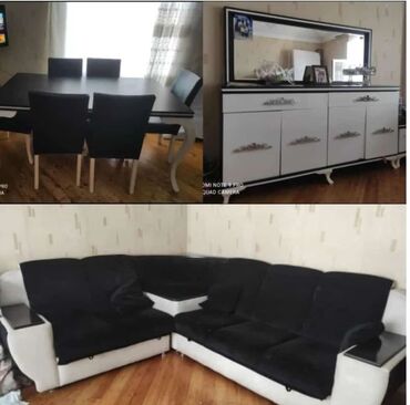 işlənmiş divan satılır: ‼️‼️Kunc divan(açılır baza var)+ termo+masa ve 6 stul satılır