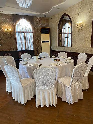 Выездные банкеты: Аренда столов, стульев, чехлов, скатерти, посуда. Писать на WhatsApp — 10