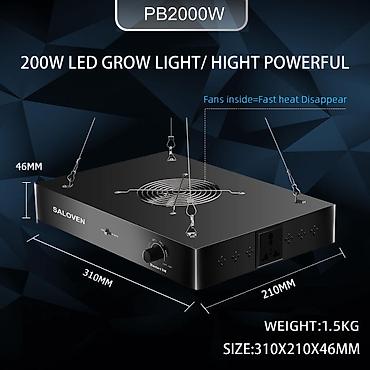 alko pro 140: SALOVEN LED grow svetlo za biljke – puna spektralna rasveta sa — 5