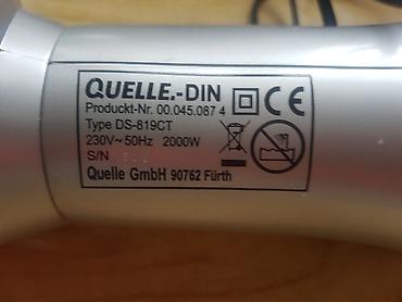 fen modelleri: Privileg saç fenı – 2000 W Xüsusiyyətlər: - Güc: 2000 W (230 V ~ 50 — 3