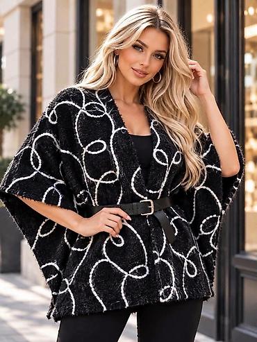 bele svecane bluze: ️Prelep model ponča 
Cena 3100
Velicine: S M L XL XXL XXXL
Vel.25 — 3