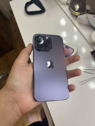 Apple iPhone: IPhone 14 Pro, 256 GB, Deep Purple, Face ID