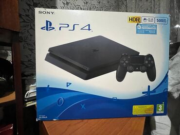 PS4 (Sony PlayStation 4): ПРОДАЮ,ПС4 СЛИМ 500ГБ 2ДЖОЙСТИКА ВСЕ ПРОВОДА ЕСТЬ КОРОБКА В ОРИГИНАЛЕ