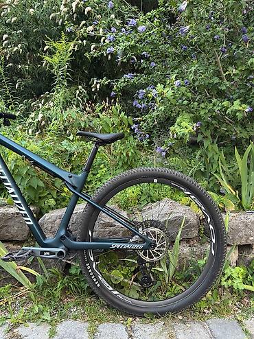 карбоновые: Горный велосипед, Specialized, Рама M (156 - 178 см), Карбон, Б/у — 10