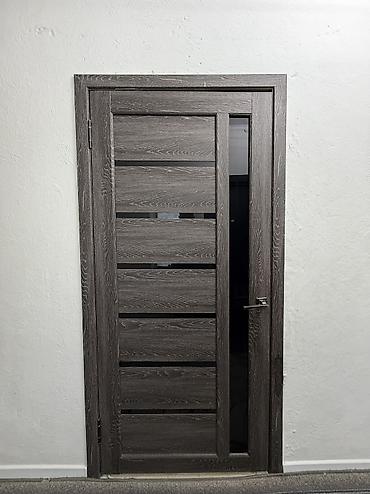 Оңдоп-түзөө жана курулуш: Ички эшик, Колдонулган, Айнек менен, Бир эшиктүү, Жыгач, Ачылма, түсү - Боз — 7