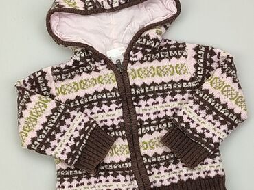 jeansy brązowe: Cardigan, H&M, 9-12 months, condition - Good