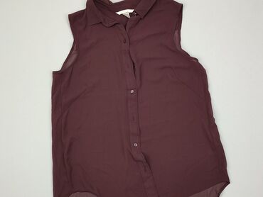 bordowa bluzki eleganckie: Bluzka Damska, H&M, XS, stan - Dobry