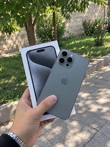 IPhone 15 Pro Max, 256 GB, Zəmanət, Face ID, Sənədlərlə