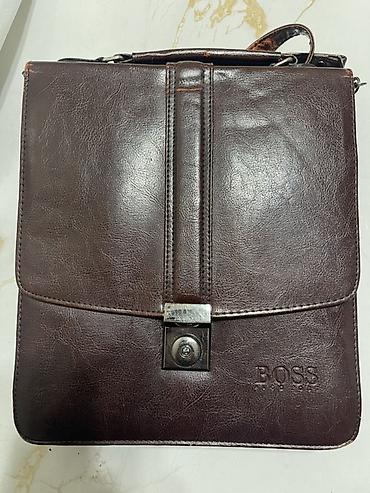 Классические сумки: Мужская сумка через плечо BOSS (тиснение на лицевой стороне) - — 8