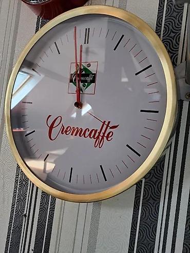 VELIKI ZIDNI REKLAMNI CREMCAFFE SAT | Veliki stari zidni reklamni