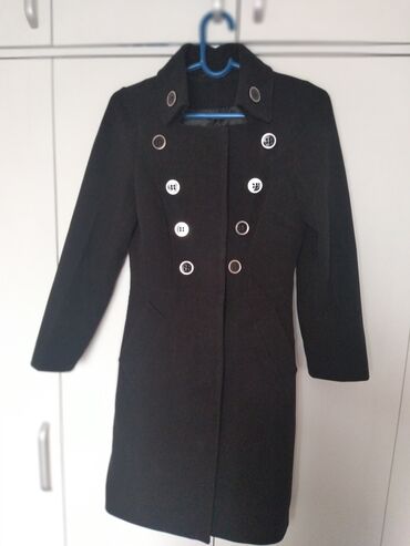 Пальто: Пальто, Осень-весна, Кашемир, По колено, Приталенная модель, M — 2