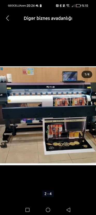 printer rengleri: MyColor şirkətinin böyük formatlı printeri. İstehsalatda geniş