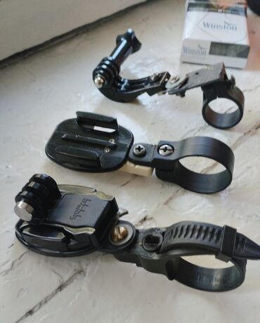 Другие аксессуары для фото/видео: Крепления самодельные для экшн камер на руль или трубу. Каждая по 300