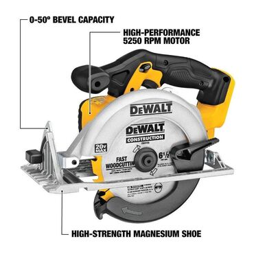 угла резка: Аккумуляторная дисковая пила DeWALT DCS391B из США – практичный