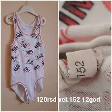 jysk sat: Dečiji jednodijelni kupaći kostim/majinica za devojčice. Beli model sa — 1
