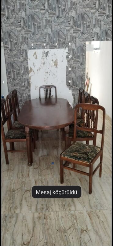 embawood masalar: Для гостиной, Б/у, Раскладной, 8 стульев