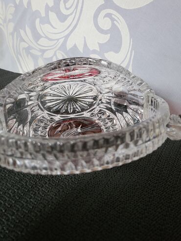Činije: Korpa nova kristal,rucni rad Anna Hutte iz 70ih. Korpa,sve na njoj — 10