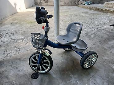 toy sac duzumleri: Uşaq üçtəkərli velosipedi - Rəng: göy-gümüş tonlarında - Ön tərəfdə — 3