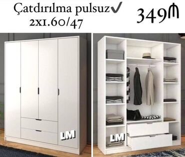 4 qapili soyuducular: Dörd qapılı dolablar təmiz laminatla 📌 Qiymət : 349₼