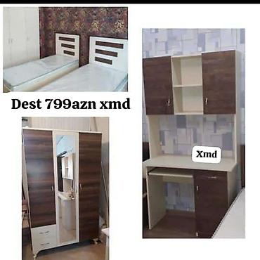 nerj stol: Uşaq/yeniyetmə otağı üçün mebel dəsti Tərkibi: - 2 ədəd tək nəfərlik — 1