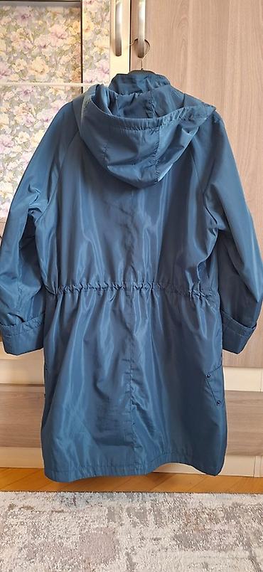 qadınlar ucun dojdevik plaşlar: Plaş, 3XL, 4XL, rəng - Göy — 2
