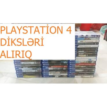 PS5 (Sony PlayStation 5): Playstation 4 diskləri alırıq, şəkilləri whatsapa göndərin