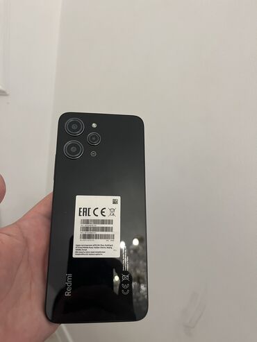 панельный чехол: Redmi, Redmi 12, Б/у, цвет - Черный