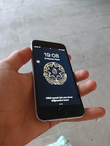 ayfon 6s ikinci el: IPhone 6s, 32 GB, Gümüşü, Barmaq izi