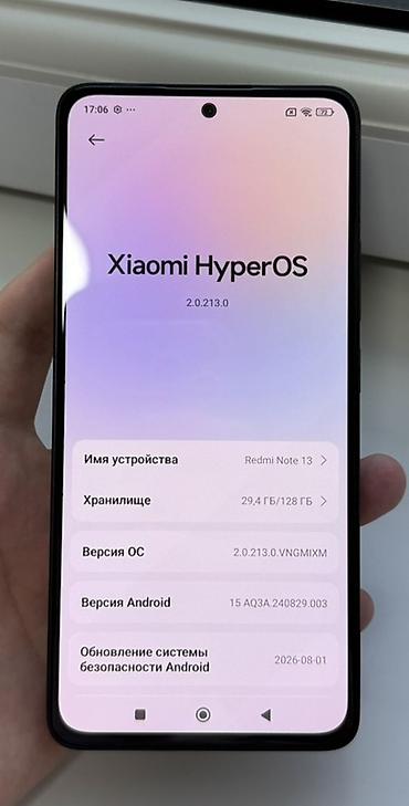 4k 2k: Смартфон Xiaomi Redmi Note 13, черный. 6/128. Передний экран — 2
