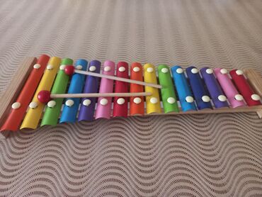 lazer oyuncaq: Kislafon, uşaq musiqi aləti. 25 manata alınıb, 1 ay istifadə olunub