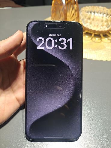 iphone da max: IPhone 15 Pro Max, 256 GB, Black Titanium, Simsiz şarj — 5