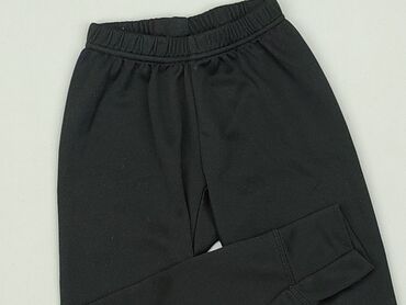czarne szerokie spodnie z wysokim stanem: Спортивні штани, 3-4 р., 98/104, стан - Хороший
