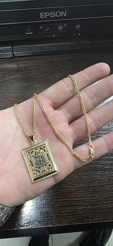 Zərgərlik əşyaları: Boyunbağı, Sarı qızıl, 585 Əyar, 5 g — 1